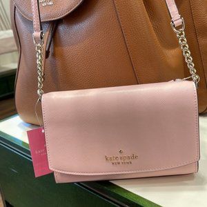 Kate Spade Staci Small Flap Crossbody Chalk Pink